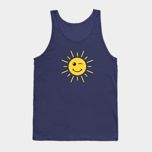 Cheeky, winking sun Tank Top